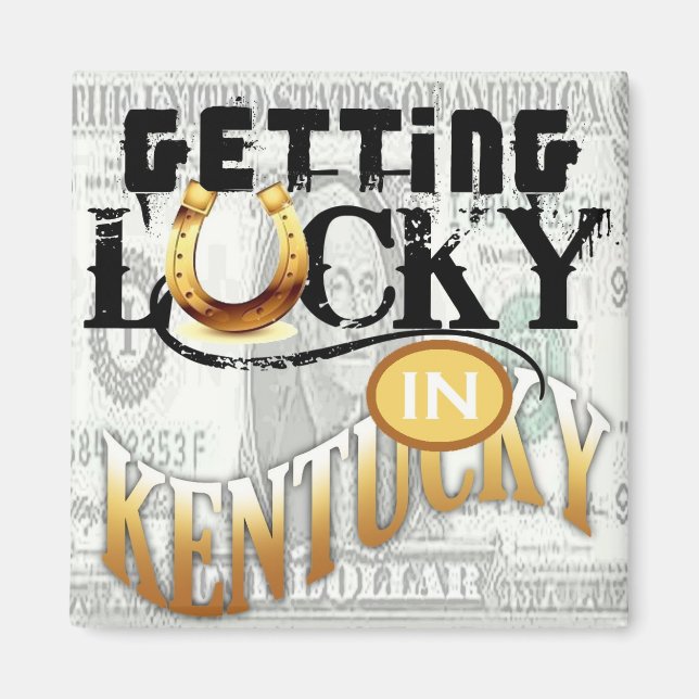 Glück in Kentucky durch gregory gallo Magnet (Vorne)