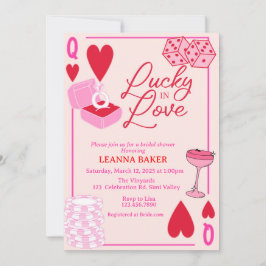 Glück in Liebe, Brautparty, Glück, Einladung