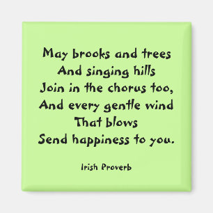 Glück Irish Proverb Magnet