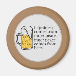 Glück ist Bier Funny Zitat Word Kunst Magnet