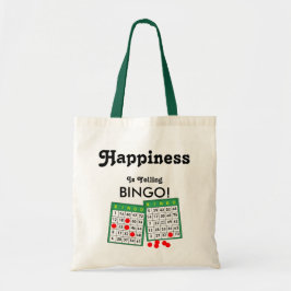Glück ist das Gelingen Bingo Spieler Spaß Bingo Ba Tragetasche