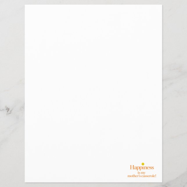 Glück ist die Casserole meiner Mutter Flyer (Vorne)