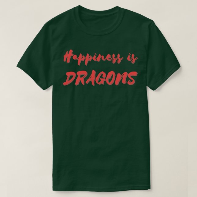 Glück ist Drachen T-Shirt (Design vorne)
