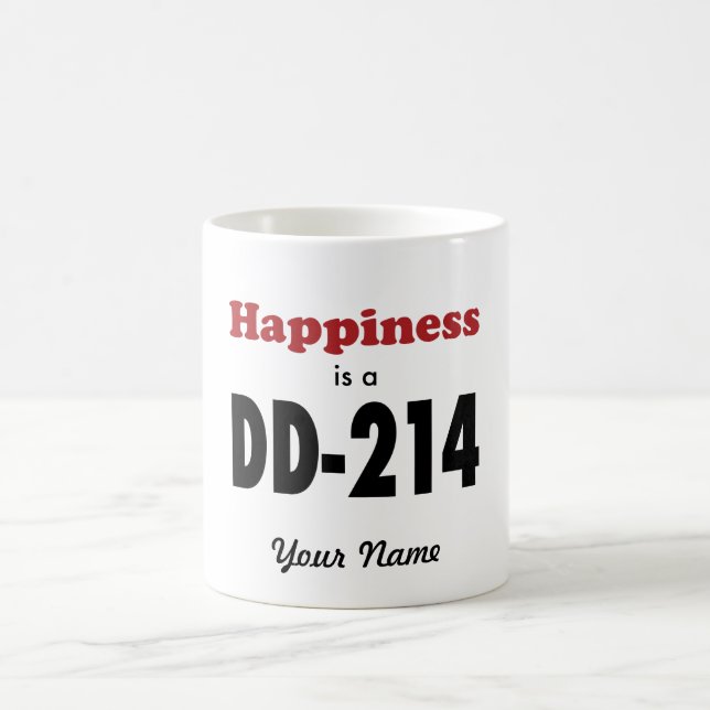 Glück ist ein DD-214 Kaffeetasse (Mittel)