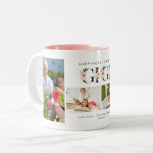 Glück ist ein Gigi Blush Floral 4 Foto Tasse