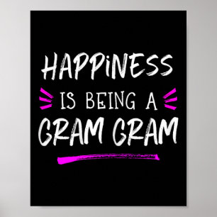 Glück ist ein Gramm Niedliches Gramm Gramm Poster