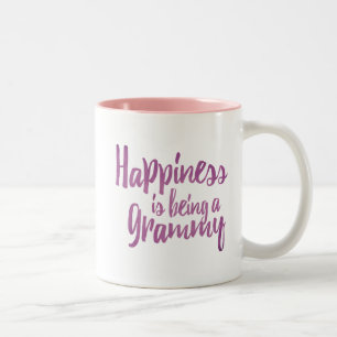 Glück ist ein Grammy Zweifarbige Tasse