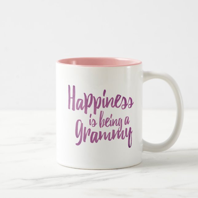Glück ist ein Grammy Zweifarbige Tasse (Rechts)