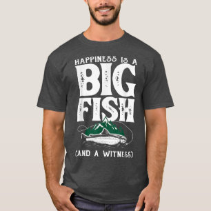 Glück ist ein großer Fisch Funny Fisherman Fisher T-Shirt