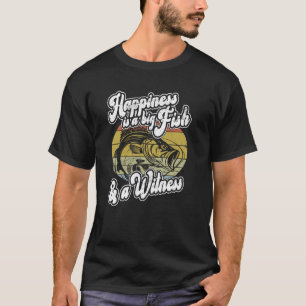Glück ist ein großer Fisch, Groovy Retro Lustiger T-Shirt