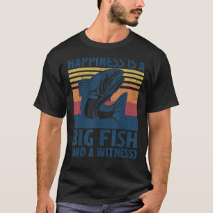 Glück ist ein großer Fisch und ein Zeuge Lachs Fis T-Shirt