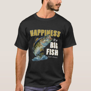 Glück ist ein großer Fisch und ein Zeuge, lustige T-Shirt