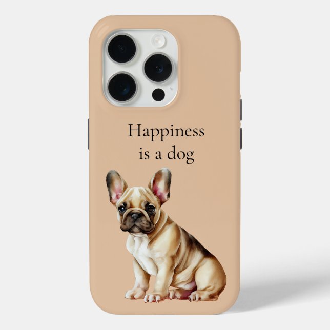 Glück ist ein Hund Case-Mate iPhone Hülle (Rückseite)