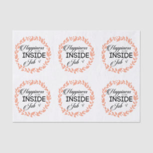 Glück ist ein innerer Arbeitskampf Seidenpapier