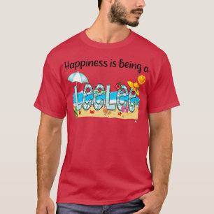 Glück ist ein leelee Summer Beach glücklicher Mot T-Shirt