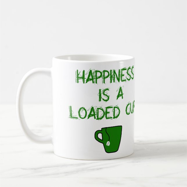Glück ist ein Loaded Cup Kaffeetasse (Links)