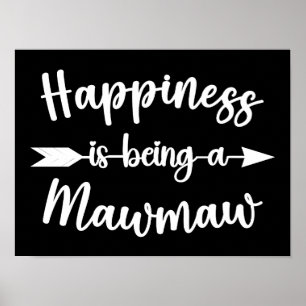 Glück ist ein Mawmaw Funny Mother Day Poster