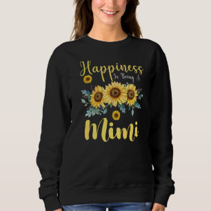 Glück ist ein Mimi-Sonnenblumen-Muttertag G Sweatshirt