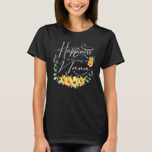 Glück ist ein Nana Women Blume Dekor Grand T-Shirt