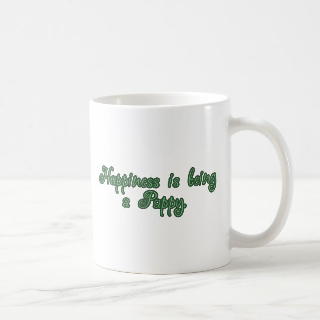 Glück ist ein Pappy Kaffeetasse (Rechts)