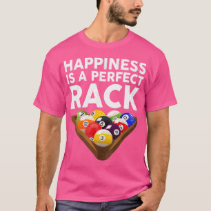 Glück ist ein perfekter Rack Billard Funny Pool T-Shirt