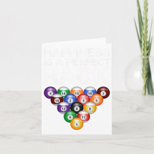 Glück ist ein perfekter Rack perfekt Rack Billard Karte