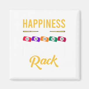 Glück ist ein perfektes Rack Billard Spiel Lover B Magnet