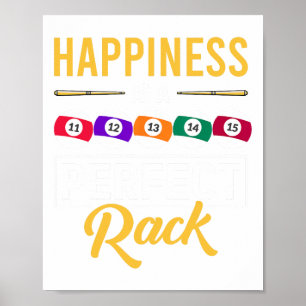 Glück ist ein perfektes Rack Billard Spiel Lover B Poster