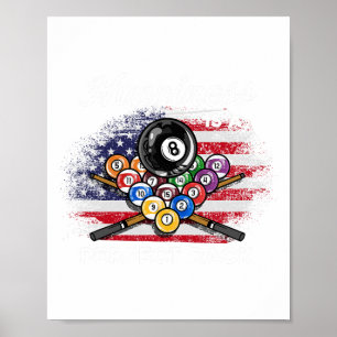 Glück ist ein perfektes Rack I Pool Billard Playe Poster