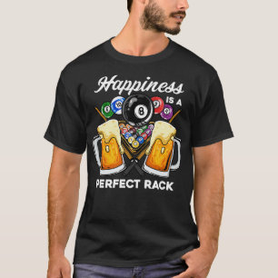 Glück ist ein perfektes Rack I Pool Billard Playe T-Shirt