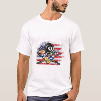 Glück ist ein perfektes Rack I Pool Billard Playe T-Shirt