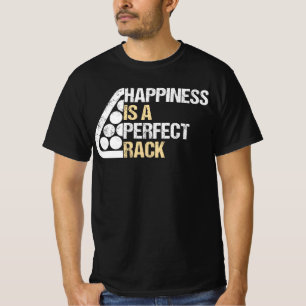 Glück ist ein perfektes Rack, lustige Billard Poo T-Shirt