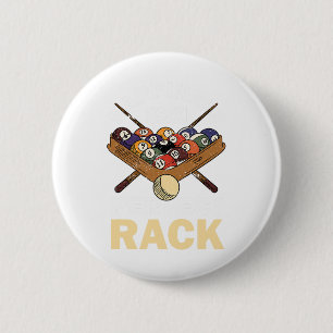 Glück ist ein perfektes Rack Pool Player Pool Cue Button