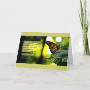Glück ist ein Schmetterling Karte
