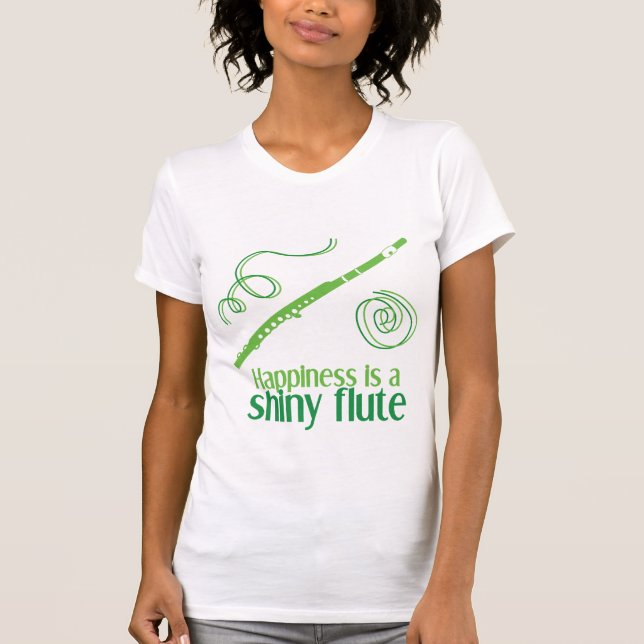 Glück ist ein Shiny Flute T-Shirt (Vorderseite)
