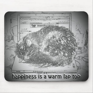 Glück ist ein warmer Schoß Top Meme Mousepad