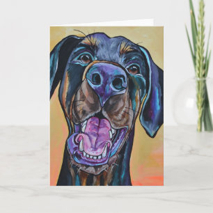 Glück ist eine Hundegrußkarte Karte