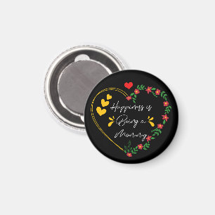 Glück ist eine Mama-Funny Mommy Junge Mutter Magnet