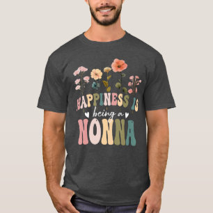 Glück ist, eine Nonna zu sein, Florales Design Non T-Shirt