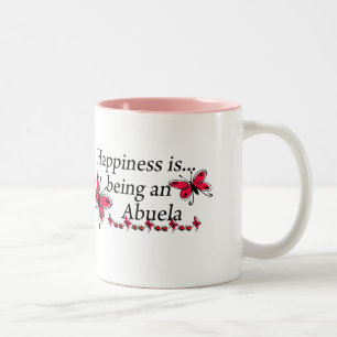 Glück ist, eine Oma SCHMETTERLING zu sein Zweifarbige Tasse