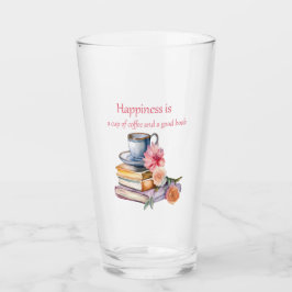 Glück ist eine Tasse Kaffee und ein gutes Buch