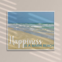 Glück ist eine warme Beach Funny Seaside Zuhause