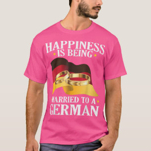Glück ist einem deutschen Ehemänner Verheiratet T-Shirt