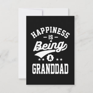Glück ist es, ein Granddad-T - Shirt-Geschenk zu s RSVP Karte