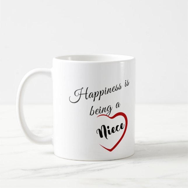 Glück ist es, ein Niece zu sein Kaffeetasse (Links)