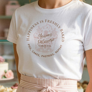 Glück ist frisch gebackenes Spaß-Cupcake-Bäckerei- Tri-Blend Shirt
