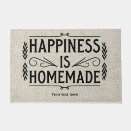 Glück ist hausgemachte Tür Fußmatte