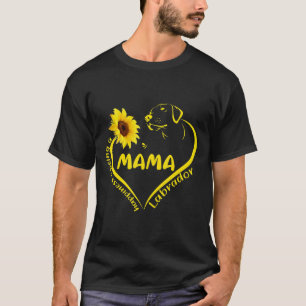 Glück ist Labrador Mama Sunflower Hippy D T-Shirt