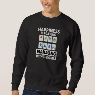 Glück ist, Mahjong mit Mädchen zu spielen Chinesis Sweatshirt