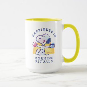 Glück ist morgendliche Rituale Tasse